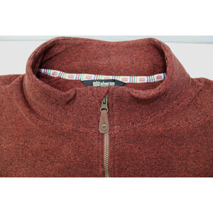 SHERPA ADVENTURE GEAR Mens XXL  Zip Up Rusty Brown Sweater Fleece Jacket